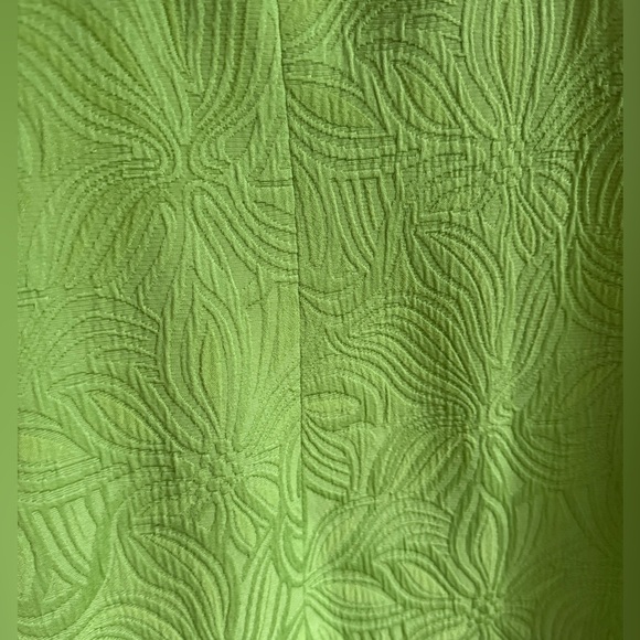 Talbots Chartreuse Embossed Sheath Dress, 4, MSRP $149 - Picture 5 of 11